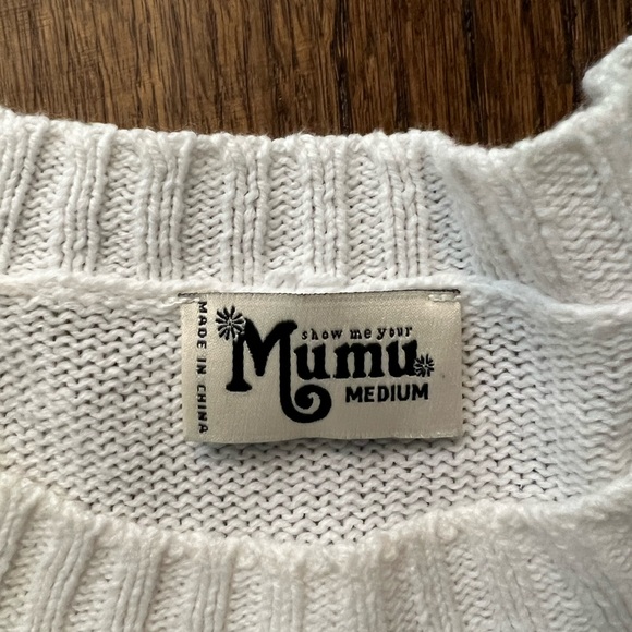 Show Me Your Mumu cropped Vasity Sweater in VACAY - Picture 3 of 5